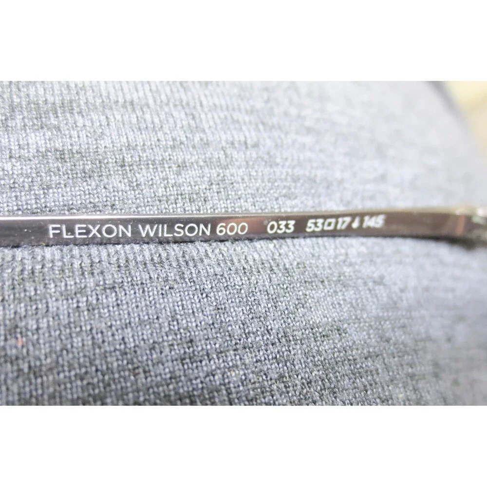 Flexon Wilson 600 033 Eyeglasses Frame Gunmetal Rectangular 53-17-145 Mens